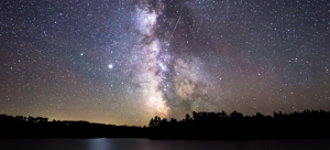 The night sky in Voyageurs National Park in Minnesota 